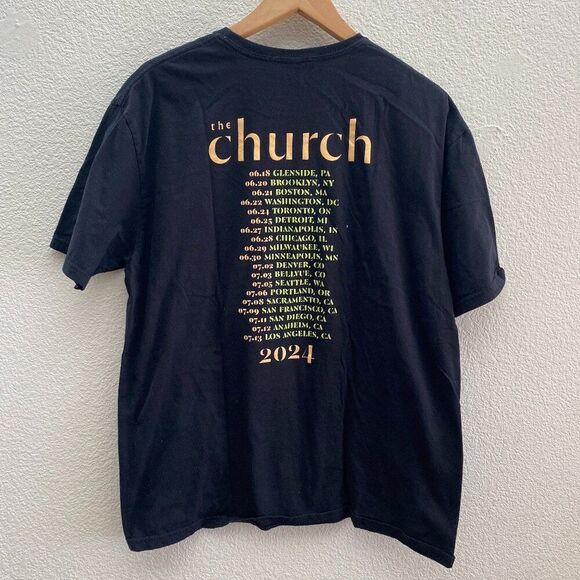 The Church Eros Zeta And The Perfumed Guitars 2024 Tour T-Shirt XL Black Music - Picture 3 of 3